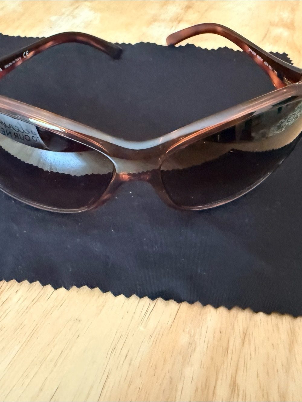 Unisex  Brown Tinted Prada Sunglasses